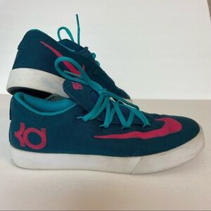 Nike Vulc Kevin Durant Teal Pink KD Youth 6.5Y Boys Sneakers